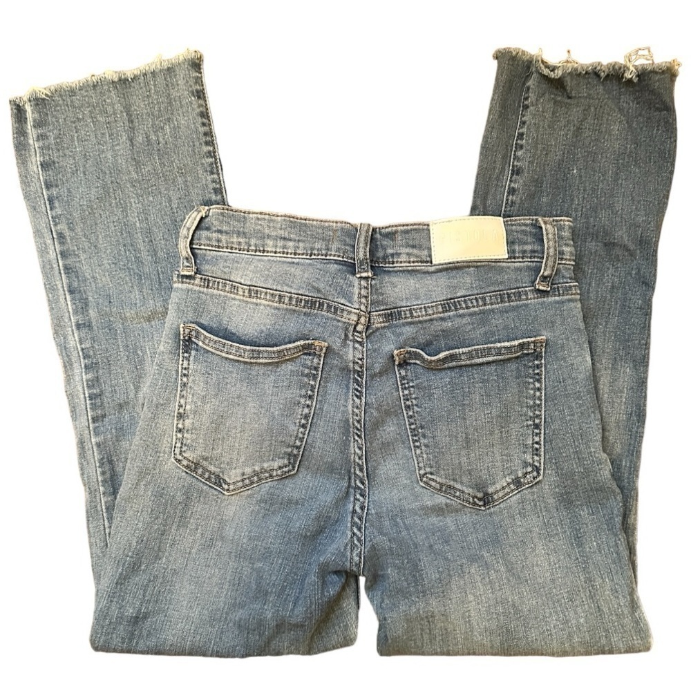 Pistola Light Wash Distressed Raw Hem Jeans Size 26 - Picture 2 of 6